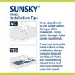 SUNSKY 3-Feet x 6-Feet Corrugated White Polycarbonate plastic Roof Panel 5 -Pack