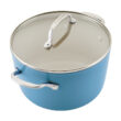 KitchenAid Hard Anodized Ceramic Nonstick Cookware Pots and Pans Set, 10 Piece, Blue