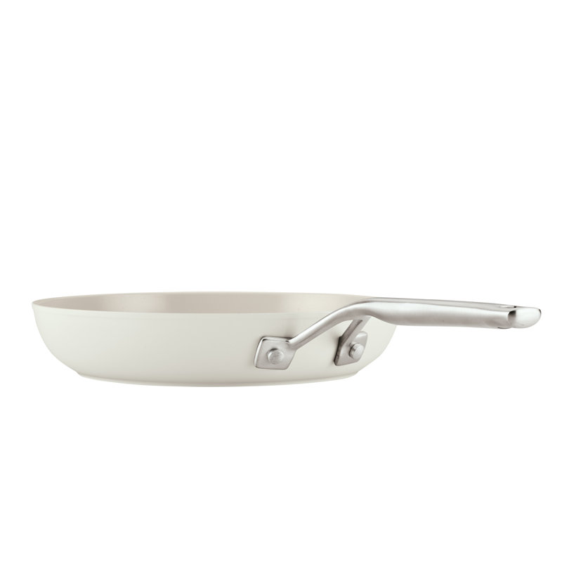 Kitchenaid Hard Anodized Ceramic Nonstick Cookware Pots And Pans Set, 10 Piece, Porcelain White