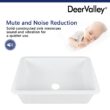 DeerValley Glen Undermount 31.89-Inches x 19.09-Inches Fireclay Single bowl Kitchen Sink