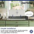 DeerValley Glen Undermount 31.89-Inches x 19.09-Inches Fireclay Single bowl Kitchen Sink