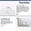 DeerValley Glen Undermount 31.89-Inches x 19.09-Inches Fireclay Single bowl Kitchen Sink