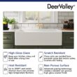 DeerValley Grove Farmhouse apron front 36-Inches x 18-Inches Fireclay Single bowl Kitchen Sink