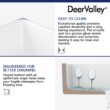 DeerValley Grove Farmhouse apron front 36-Inches x 18-Inches Fireclay Single bowl Kitchen Sink