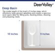 DeerValley Grove Farmhouse apron front 36-Inches x 18-Inches Fireclay Single bowl Kitchen Sink