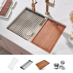 Ruvati Veniso Undermount 33-Inches x 19-Inches Stainless steel Single bowl 16 -Gauge Kitchen Sink