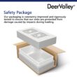 DeerValley Eclipse Farmhouse apron front 33.07-Inches x 17.91-Inches Porcelain Double equal bowl Kitchen Sink
