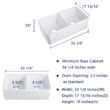 DeerValley Eclipse Farmhouse apron front 33.07-Inches x 17.91-Inches Porcelain Double equal bowl Kitchen Sink
