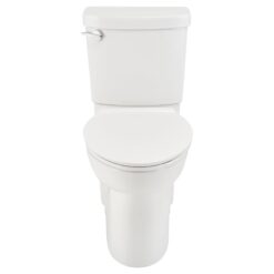 American Standard Clean White Elongated Chair height Soft Close 2-piece Toilet 12-in Rough-In WaterSense 1.28 GPF
