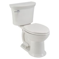 American Standard Esteem VorMax White Elongated Chair height Soft Close 2-piece Toilet 12-in Rough-In WaterSense 1.28 GPF