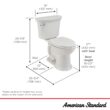American Standard Esteem VorMax White Elongated Chair height Soft Close 2-piece Toilet 12-in Rough-In WaterSense 1.28 GPF
