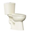 Project Source Pro-Flush Oyster Dual Flush Elongated Chair height 2-piece Toilet 12-in Rough-In WaterSense 1.6 GPF