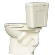Project Source Pro-Flush Oyster Dual Flush Elongated Chair height 2-piece Toilet 12-in Rough-In WaterSense 1.6 GPF