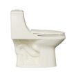 Project Source Laporte Oyster Dual Flush Elongated Chair height Soft Close 1-piece Toilet 12-in Rough-In WaterSense 1.6 GPF