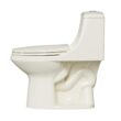 Project Source Laporte Oyster Dual Flush Elongated Chair height Soft Close 1-piece Toilet 12-in Rough-In WaterSense 1.6 GPF