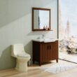 Project Source Laporte Oyster Dual Flush Elongated Chair height Soft Close 1-piece Toilet 12-in Rough-In WaterSense 1.6 GPF