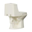 Project Source Laporte Oyster Dual Flush Elongated Chair height Soft Close 1-piece Toilet 12-in Rough-In WaterSense 1.6 GPF