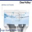 DeerValley Prism White Dual Flush Elongated Chair height Soft Close 1-piece Toilet 12-in Rough-In WaterSense 1.6 GPF