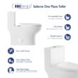 Eridanus Salerno Crisp White Dual Flush Elongated Chair height Soft Close 1-piece Toilet 12-in Rough-In WaterSense 1.6 GPF