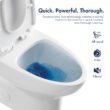Eridanus Salerno Crisp White Dual Flush Elongated Chair height Soft Close 1-piece Toilet 12-in Rough-In WaterSense 1.6 GPF