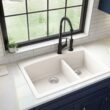 Karran Scottsdale Matte Black Single Handle Deck-mount Pull-down Kitchen Faucet with Sprayer