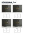 KOHLER Koi Pre-Rinse Spring Matte Black w/Moderne Brass Single Handle Deck-mount Pull-down Kitchen Faucet with Sprayer ( Deck Plate Included ) (Soap Dispenser Included)