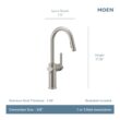 Moen Joric Spot Resist Stainless Single Handle Deck-mount Pull-down Kitchen Faucet with Sprayer ( Deck Plate Included )