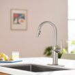 Moen Joric Spot Resist Stainless Single Handle Deck-mount Pull-down Kitchen Faucet with Sprayer ( Deck Plate Included )