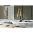 KOHLER Tone Vibrant Stainless Single Handle Deck-mount Pull-down Kitchen Faucet with Sprayer