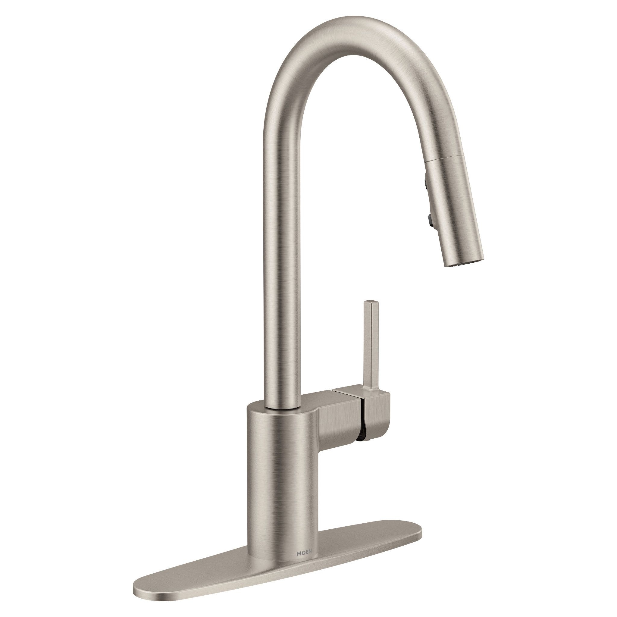 Moen Align Spot Resist Stainless Single Handle Deck-mount Pull-down Kitchen Faucet with Sprayer Moen Align Spot Resist Stainless Single Handle Deck-mount Pull-down Kitchen Faucet with Sprayer