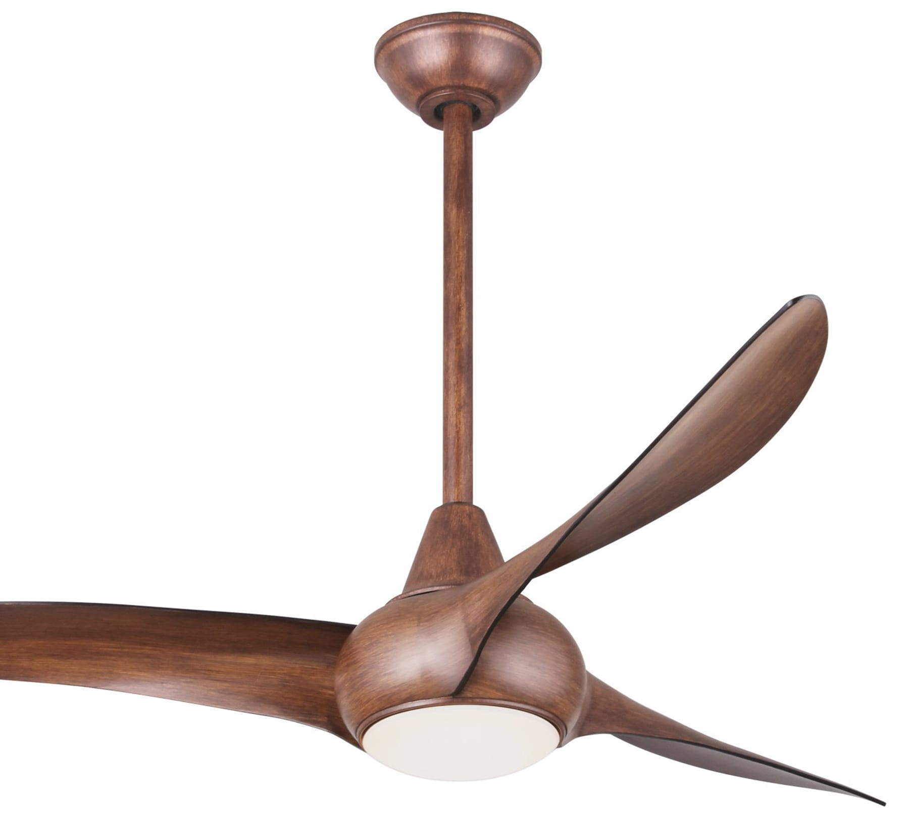 Minka Aire Light Wave 52 52-in Distressed Koa with Distressed Koa Blades Propeller Ceiling Fan With Light - Remote Included ( 3 -Blade ) Minka Aire Light Wave 52 52-in Distressed Koa with Distressed Koa Blades Propeller Ceiling Fan With Light - Remote Included ( 3 -Blade )