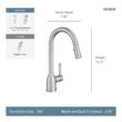 Moen Adler Spot Resist Stainless Single Handle Deck-mount Pull-down Kitchen Faucet with Sprayer ( Deck Plate Included )