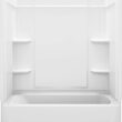 Sterling 30.25-Inches x 60-Inches White Fiberglass/Plastic composite Rectangular Alcove Soaking bathtub ( Left Drain )
