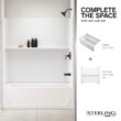 Sterling 30.25-Inches x 60-Inches White Fiberglass/Plastic composite Rectangular Alcove Soaking bathtub ( Left Drain )