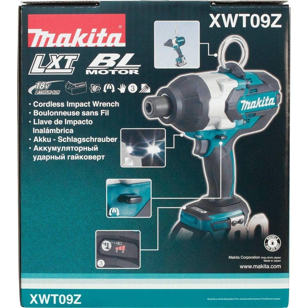 Makita 18V LXT Lithium-Ion Brushless Cordless High Torque 7/16 in. Hex Impact Wrench (Tool-Only) XWT09Z Makita 18V LXT Lithium-Ion Brushless Cordless High Torque 7/16 in. Hex Impact Wrench (Tool-Only) XWT09Z