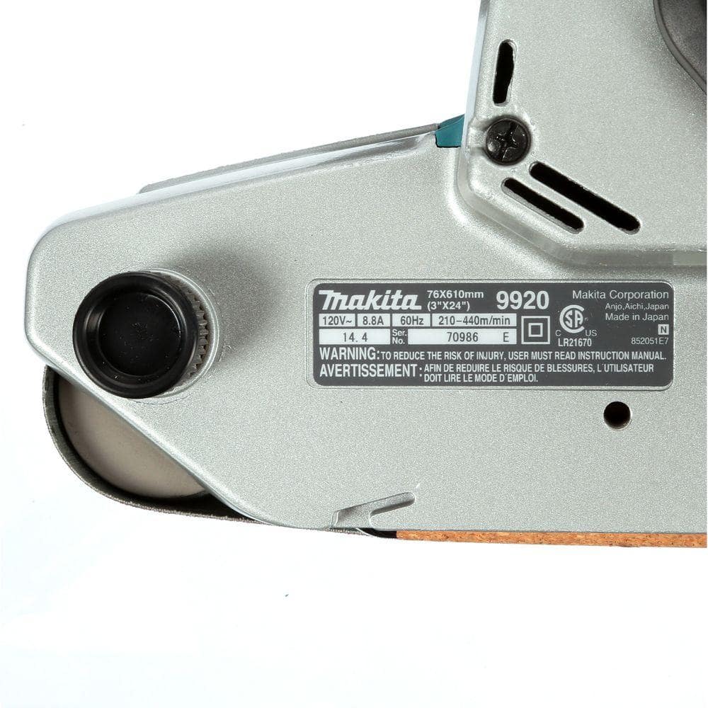 Makita 8.8 Amp 3 in. x 24 in. Corded Belt Sander 9920 Makita 8.8 Amp 3 in. x 24 in. Corded Belt Sander 9920