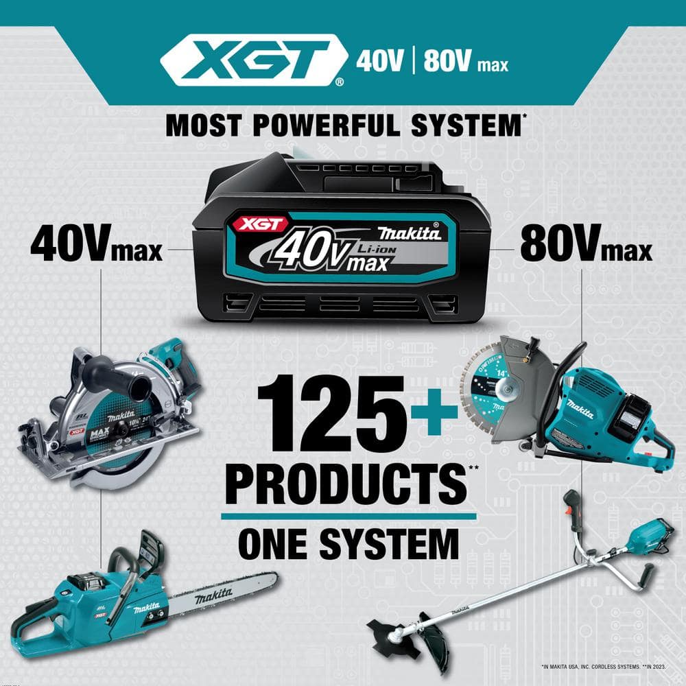 Makita 40-Volt Maximum XGT Brushless Cordless 4-1/2/6 in. Paddle Switch Angle Grinder, with Electric Brake, Tool Only GAG14Z Makita 40-Volt Maximum XGT Brushless Cordless 4-1/2/6 in. Paddle Switch Angle Grinder, with Electric Brake, Tool Only GAG14Z