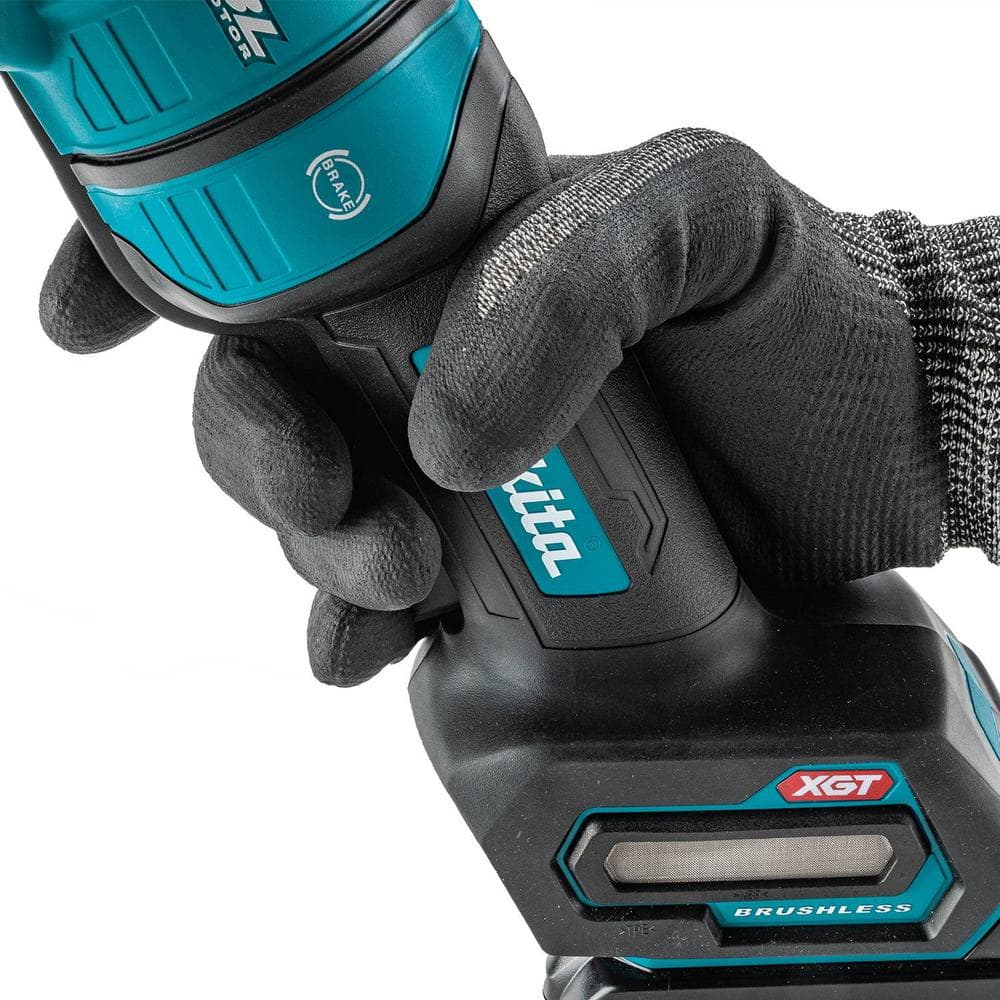 Makita 40-Volt Maximum XGT Brushless Cordless 4-1/2/6 in. Paddle Switch Angle Grinder, with Electric Brake, Tool Only GAG14Z Makita 40-Volt Maximum XGT Brushless Cordless 4-1/2/6 in. Paddle Switch Angle Grinder, with Electric Brake, Tool Only GAG14Z
