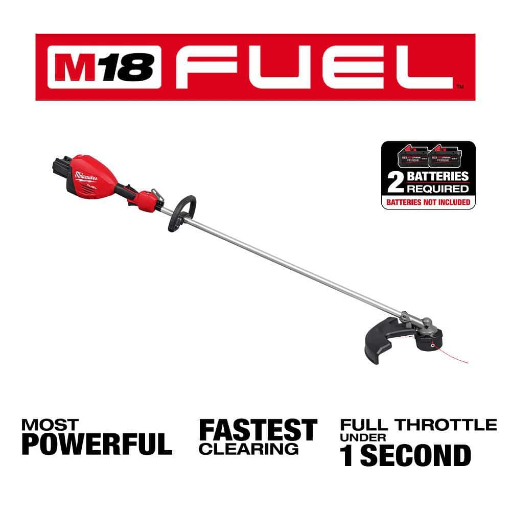 Milwaukee M18 FUEL 18V Brushless Cordless 17 in. Dual Battery Straight Shaft String Trimmer (Tool-Only) 3006-20 Milwaukee M18 FUEL 18V Brushless Cordless 17 in. Dual Battery Straight Shaft String Trimmer (Tool-Only) 3006-20