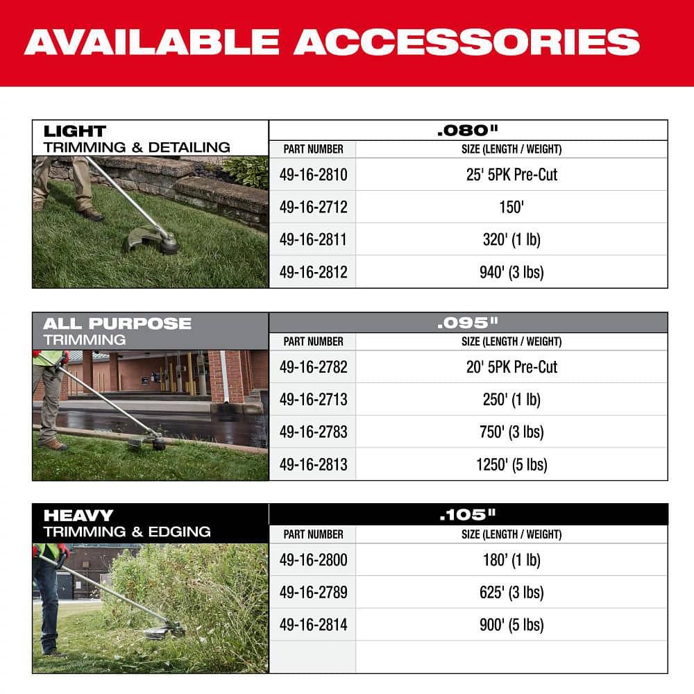 Milwaukee M18 FUEL 18V Brushless Cordless 17 in. Dual Battery Straight Shaft String Trimmer (Tool-Only) 3006-20 Milwaukee M18 FUEL 18V Brushless Cordless 17 in. Dual Battery Straight Shaft String Trimmer (Tool-Only) 3006-20