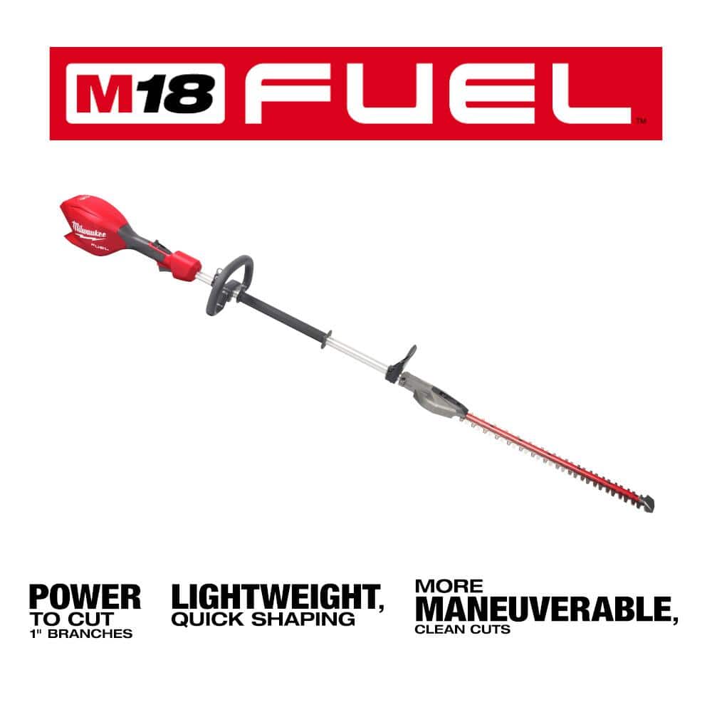 Milwaukee M18 FUEL 18V 20 in. Brushless Cordless Battery Powered Short Pole Hedge Trimmer (Tool-Only) 3043-20 Milwaukee M18 FUEL 18V 20 in. Brushless Cordless Battery Powered Short Pole Hedge Trimmer (Tool-Only) 3043-20