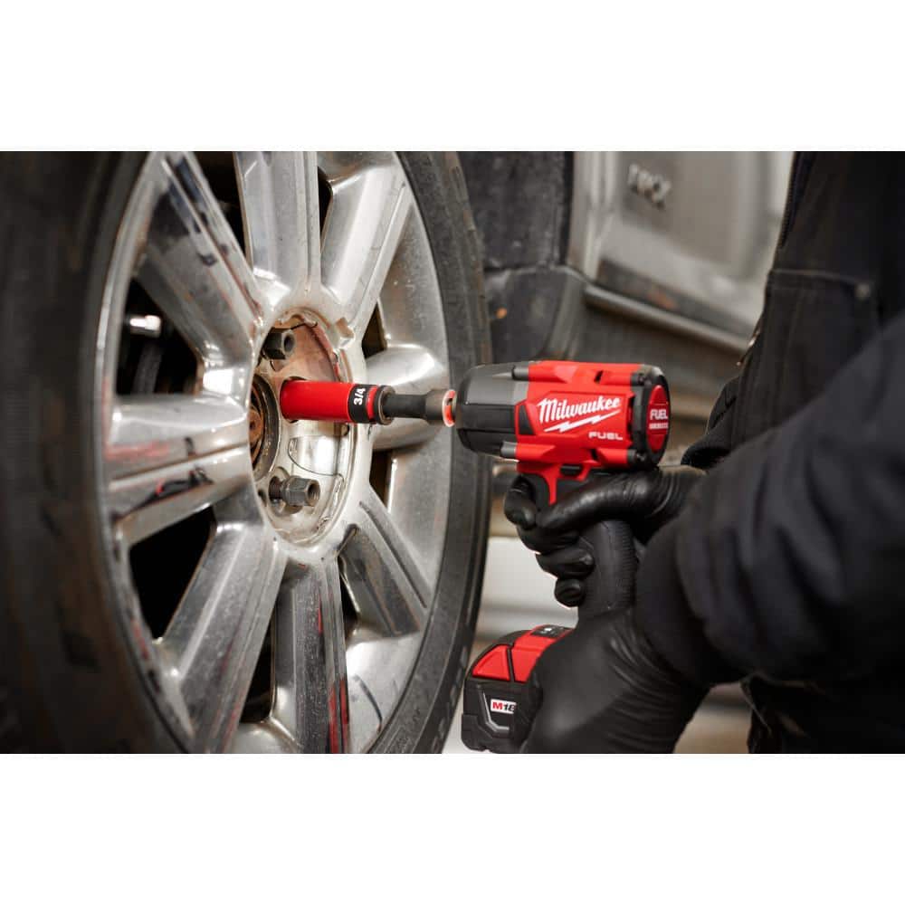 Milwaukee SHOCKWAVE Impact-Duty 1/2 in. Drive Deep SAE & Metric Lug Nut Impact Socket Set (11-Piece) 49-66-7833 Milwaukee SHOCKWAVE Impact-Duty 1/2 in. Drive Deep SAE & Metric Lug Nut Impact Socket Set (11-Piece) 49-66-7833