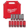 Milwaukee SHOCKWAVE Impact-Duty 1/2 in. Drive Deep SAE & Metric Lug Nut Impact Socket Set (11-Piece) 49-66-7833 Milwaukee SHOCKWAVE Impact-Duty 1/2 in. Drive Deep SAE & Metric Lug Nut Impact Socket Set (11-Piece) 49-66-7833