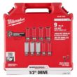 Milwaukee SHOCKWAVE Impact-Duty 1/2 in. Drive Deep SAE & Metric Lug Nut Impact Socket Set (9-Piece) 49-66-7832 Milwaukee SHOCKWAVE Impact-Duty 1/2 in. Drive Deep SAE & Metric Lug Nut Impact Socket Set (9-Piece) 49-66-7832