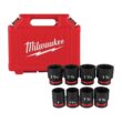 Milwaukee SHOCKWAVE 3/4 in. Drive SAE 6 Point Impact Socket Set (8-Piece) 49-66-7017