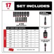 Milwaukee SHOCKWAVE Impact-Duty 3/8 in. Drive SAE Deep Well Impact Socket Set (17-Piece) 49-66-6815 Milwaukee SHOCKWAVE Impact-Duty 3/8 in. Drive SAE Deep Well Impact Socket Set (17-Piece) 49-66-6815