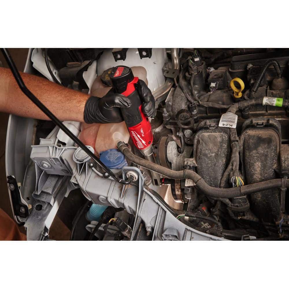 Milwaukee M12 FUEL 12V Lithium-Ion Brushless Cordless 3/8 in. Extended Reach High Speed Ratchet Kit 2569-21