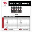 Milwaukee SHOCKWAVE Impact-Duty 1/2 in. Drive SAE Deep Well Impact PACKOUT Socket Set (15-Piece) 49-66-6802 Milwaukee SHOCKWAVE Impact-Duty 1/2 in. Drive SAE Deep Well Impact PACKOUT Socket Set (15-Piece) 49-66-6802