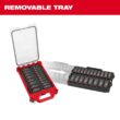 Milwaukee SHOCKWAVE Impact-Duty 3/8 in. Drive Metric Deep Well Impact PACKOUT Socket Set (19-Piece) 49-66-6801 Milwaukee SHOCKWAVE Impact-Duty 3/8 in. Drive Metric Deep Well Impact PACKOUT Socket Set (19-Piece) 49-66-6801