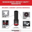 Milwaukee SHOCKWAVE 3/4 in. Drive SAE Deep Well Impact 6 Point Impact Socket Set (8-Piece) 49-66-7018